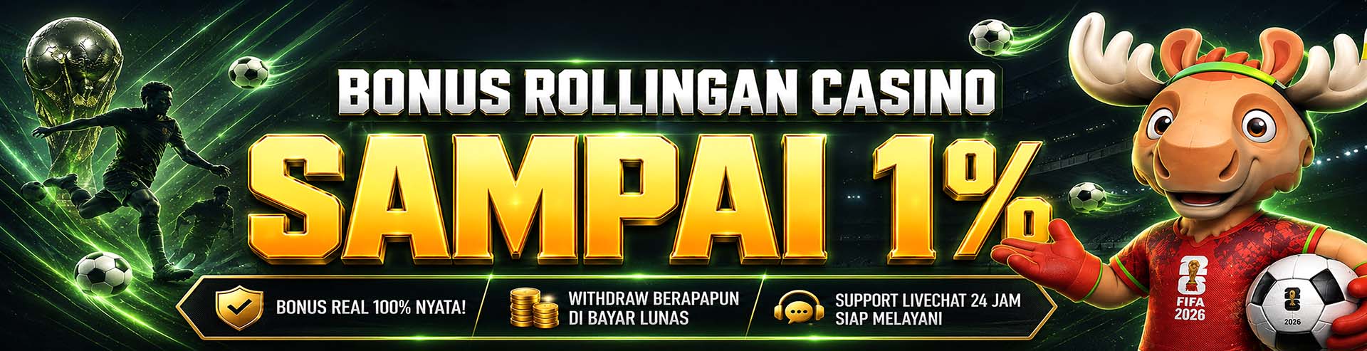 Bonus Casino 1%